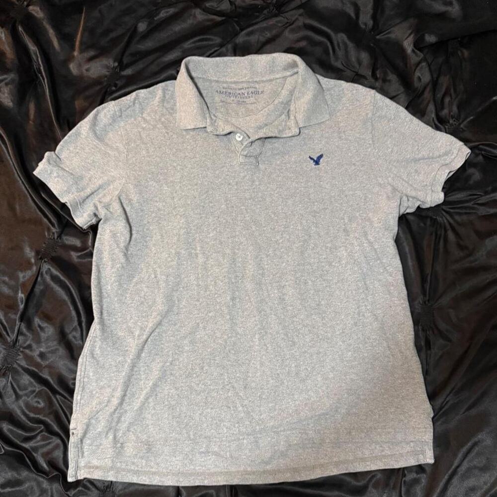 American eagle outfitters gray polo